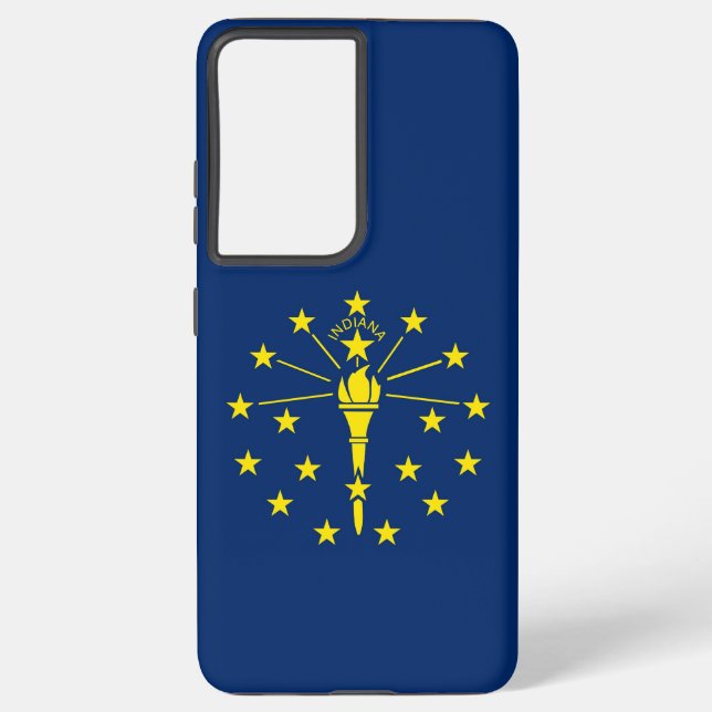 Samsung Galaxy S21 Ultra Case Flag of Indiana (Back)
