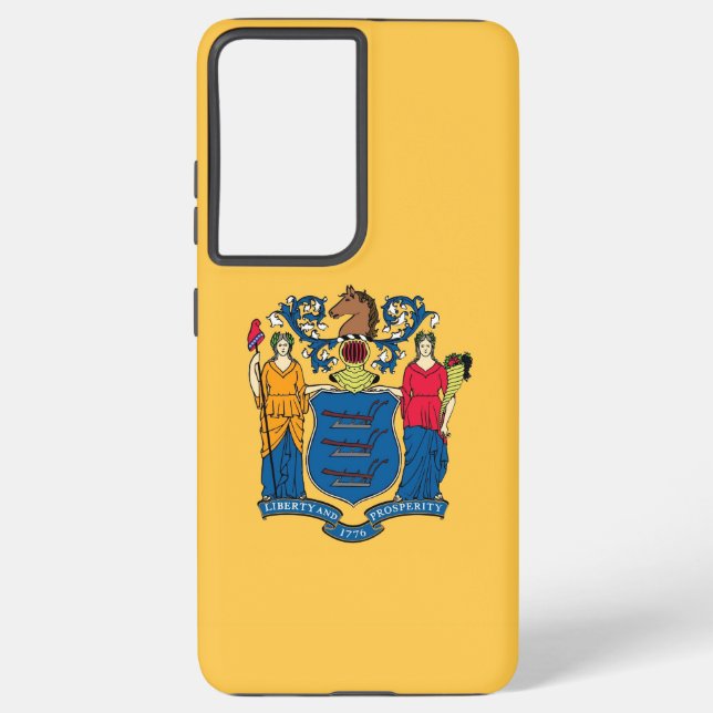 Samsung Galaxy S21 Ultra Case New Jersey flag (Back)