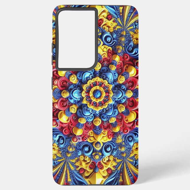 Samsung Galaxy S21 Ultra Case Romanian Colours (Back)