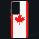 Samsung Galaxy S21 Ultra Case with Canada flag<br><div class="desc">Enhance your Samsung Galaxy S21 Ultra with our exclusive phone cover featuring the flag of Canada! Crafted with meticulous attention to detail, this phone cover proudly showcases the iconic design of the Canadian flag. The flag features a red field with a white square at its centre, containing a stylised red...</div>