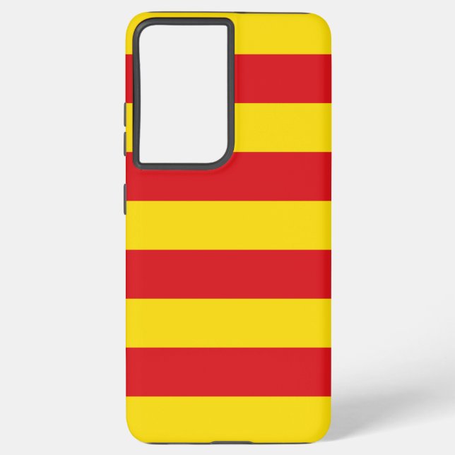 Samsung Galaxy S21 Ultra Case with Catalonia flag (Back)