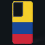 Samsung Galaxy S21 Ultra Case with Colombia flag<br><div class="desc">Transform your Samsung Galaxy S21 Ultra with our exclusive phone cover featuring the flag of Colombia! Crafted with meticulous attention to detail, this phone cover proudly showcases the vibrant design of the Colombian flag. The flag consists of three horizontal stripes—yellow, blue, and red—with the yellow stripe taking up half of...</div>