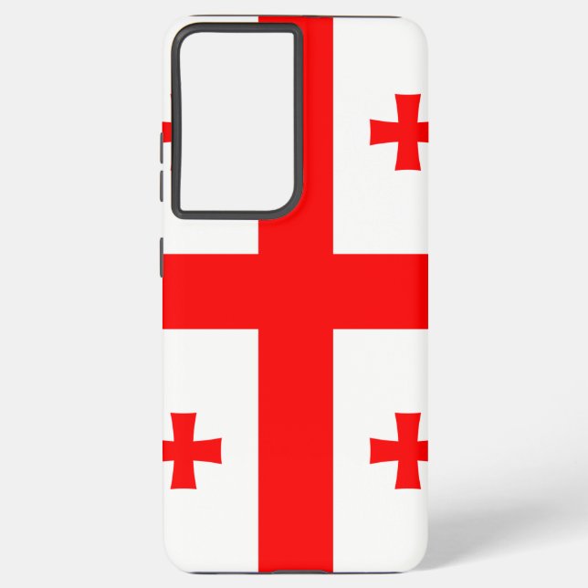 Samsung Galaxy S21 Ultra Case with Georgia flag (Back)