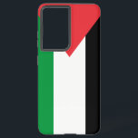 Samsung Galaxy S21 Ultra Case with Palestine flag<br><div class="desc">Protect your Samsung Galaxy S21 Ultra with our exclusive case featuring the powerful and symbolic flag of Palestine! This sleek and durable case showcases the bold red, green, black, and white of the Palestinian flag, turning your phone into a statement of cultural pride and solidarity. Designed to fit the Samsung...</div>