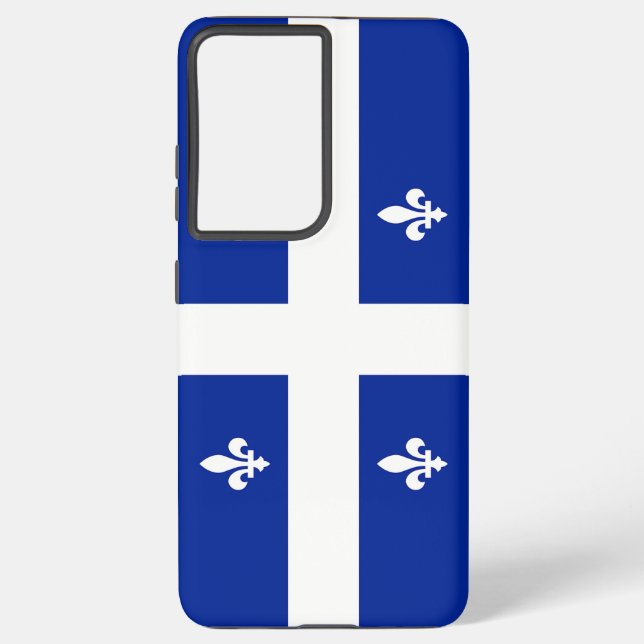 Samsung Galaxy S21 Ultra Case with Quebec flag (Back)