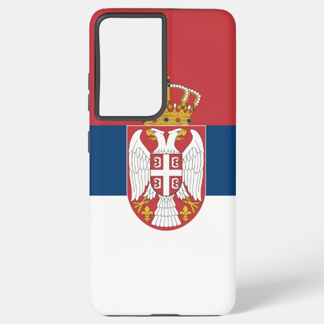 Samsung Galaxy S21 Ultra Case with Serbia flag (Back)