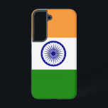 Samsung Galaxy S22 Case Flag of India<br><div class="desc">Add a touch of Indian pride to your Samsung Galaxy S22 with our exclusive cover featuring the flag of India! Crafted with meticulous attention to detail, this cover celebrates Indian heritage and cultural richness. The design proudly showcases the iconic tricolor pattern of saffron, white, and green, with the Ashoka Chakra...</div>