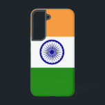 Samsung Galaxy S22 Case Flag of India<br><div class="desc">Add a touch of Indian pride to your Samsung Galaxy S22 with our exclusive cover featuring the flag of India! Crafted with meticulous attention to detail, this cover celebrates Indian heritage and cultural richness. The design proudly showcases the iconic tricolor pattern of saffron, white, and green, with the Ashoka Chakra...</div>
