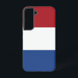 Samsung Galaxy S22 Case Flag of Netherlands<br><div class="desc">Introducing our Samsung Galaxy S22 cover featuring the flag of the Netherlands, designed to blend protection with a celebration of Dutch heritage. Crafted with meticulous attention to detail, this cover proudly displays the iconic tricolor of red, white, and blue, symbolising the Netherlands' history, culture, and national identity. Whether you're commuting,...</div>