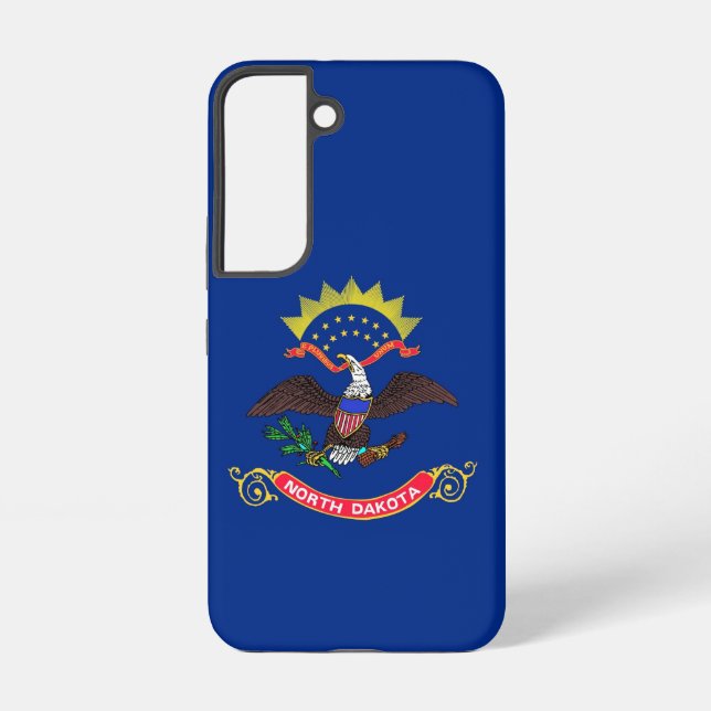 Samsung Galaxy S22 Case Flag of North Dakota (Back)