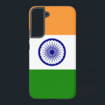Samsung Galaxy S22 Plus Case Flag of India<br><div class="desc">Add a touch of Indian pride to your Samsung Galaxy S22 Plus with our exclusive cover featuring the flag of India! Crafted with meticulous attention to detail, this cover celebrates Indian heritage and cultural richness. The design proudly showcases the iconic tricolor pattern of saffron, white, and green, with the Ashoka...</div>