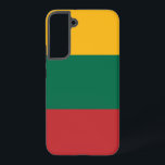 Samsung Galaxy S22 Plus Case Flag of Lithuania<br><div class="desc">Protect your Samsung Galaxy S22 Plus in style with our exclusive case featuring the flag of Lithuania! Designed with precision and cultural pride, this phone case is more than just a practical accessory—it’s a celebration of Lithuania’s national identity. The bold and vibrant Lithuanian flag takes centre stage, making this case...</div>