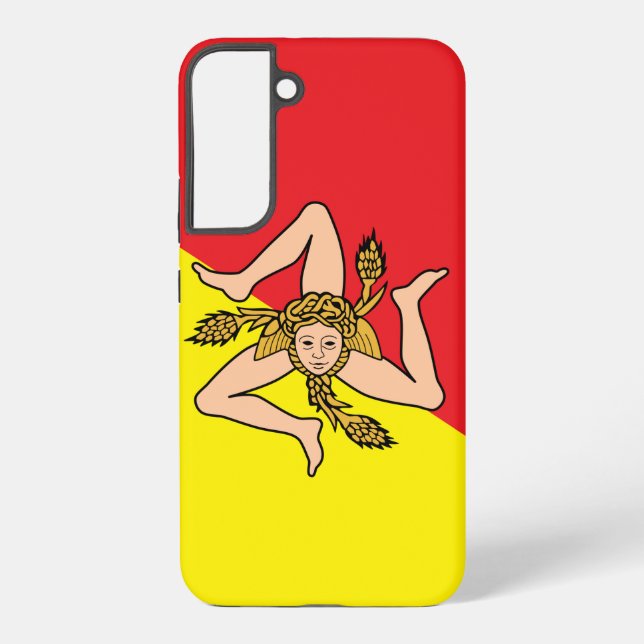 Samsung Galaxy S22 Plus Case Flag of Sicily, Italy (Back)