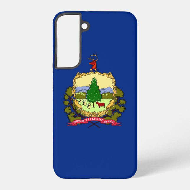 Samsung Galaxy S22 Plus Case Flag of Vermont (Back)