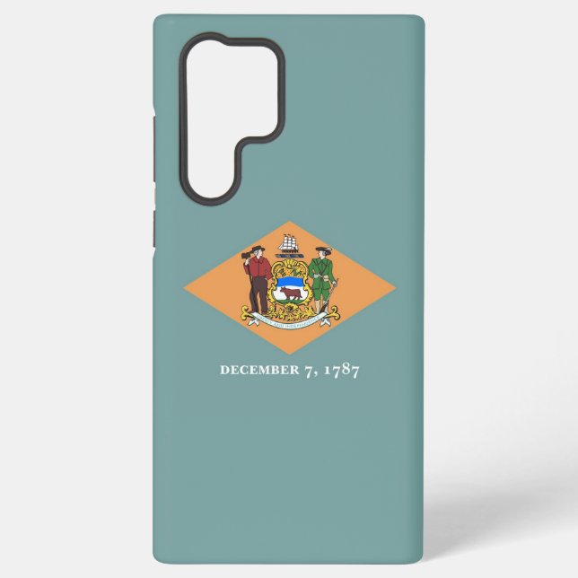 Samsung Galaxy S22 Ultra Case Flag of Delaware (Back)