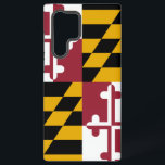 Samsung Galaxy S22 Ultra Case Flag of Maryland<br><div class="desc">Transform your Samsung Galaxy S22 Ultra into a celebration of Maryland's pride with our exclusive phone cover featuring the state flag! Crafted with meticulous attention to detail, this cover proudly showcases the distinctive elements of the Maryland flag. It features a unique design of alternating quadrants of black and gold with...</div>
