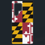 Samsung Galaxy S22 Ultra Case Flag of Maryland<br><div class="desc">Transform your Samsung Galaxy S22 Ultra into a celebration of Maryland's pride with our exclusive phone cover featuring the state flag! Crafted with meticulous attention to detail, this cover proudly showcases the distinctive elements of the Maryland flag. It features a unique design of alternating quadrants of black and gold with...</div>