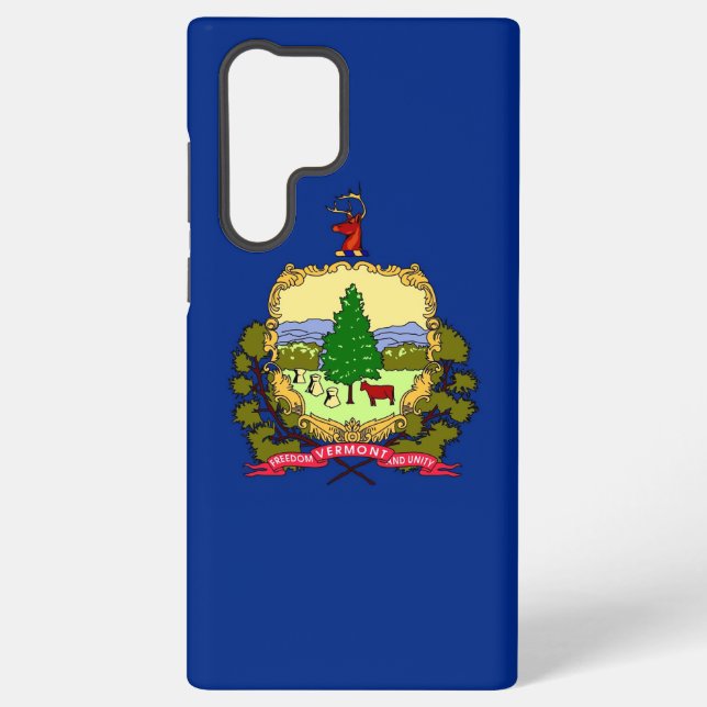 Samsung Galaxy S22 Ultra Case Vermont flag (Back)