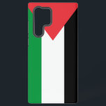Samsung Galaxy S22 Ultra Case with Palestine flag<br><div class="desc">Protect your Samsung Galaxy S22 Ultra in style with this custom case featuring the flag of Palestine! Designed with both protection and aesthetics in mind, this case showcases the iconic colours of the Palestinian flag—red, green, white, and black. The bold design brings the strength and symbolism of Palestine’s heritage to...</div>