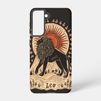  Samsung Phone Case Leo Celestial Zodiac Art 
