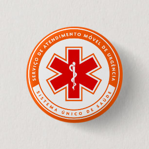 SAMU192 3 CM ROUND BADGE