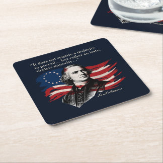 Samuel Adams Square Paper Coaster