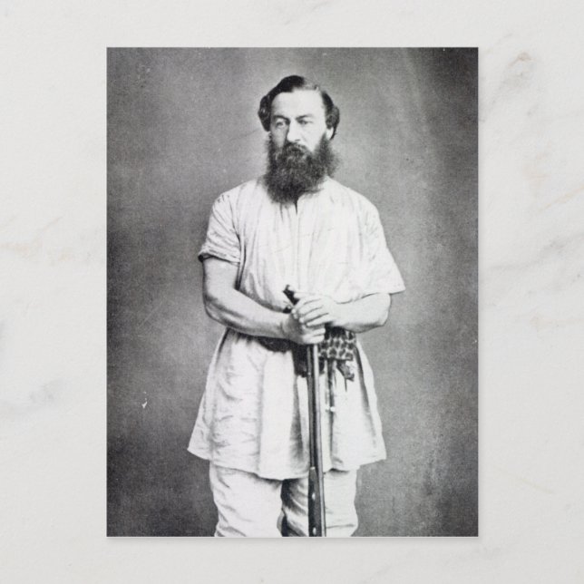 Samuel Baker, 1865 Postcard (Front)