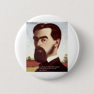 Samuel Butler "Life/Music" Wisdom Quote Gifts 6 Cm Round Badge