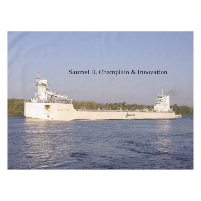 Samuel D. Champlain & Innovation table cloth (Front (Horizontal))