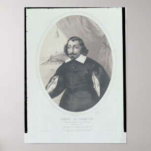 Samuel de Champlain  1854 Poster