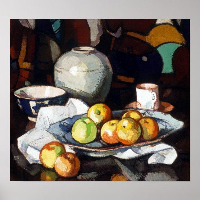 Samuel Peploe Still Life-Apples and Jar Poster (Front)