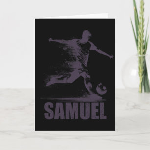 Samuel Soccer Boys Personalized First Name Samuel Card