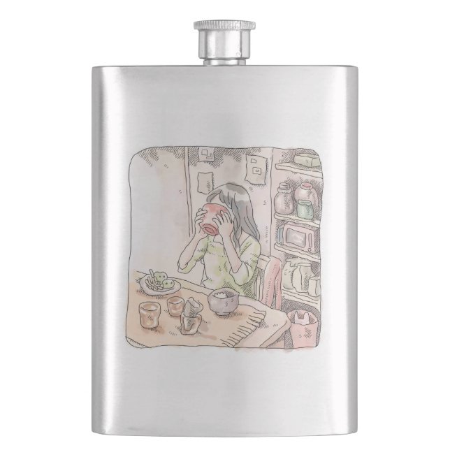 Samuku Gōji Hip Flask (Front)