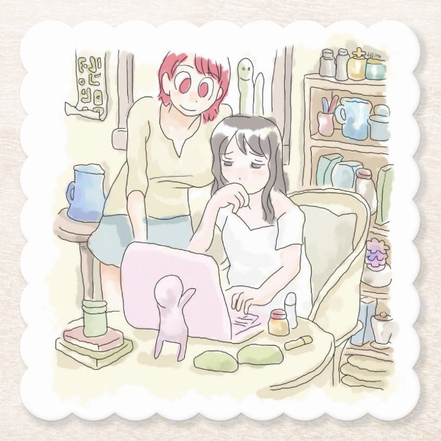 Samuniyaji Paper Coaster (Front)