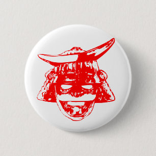 Samurai 侍 6 cm round badge