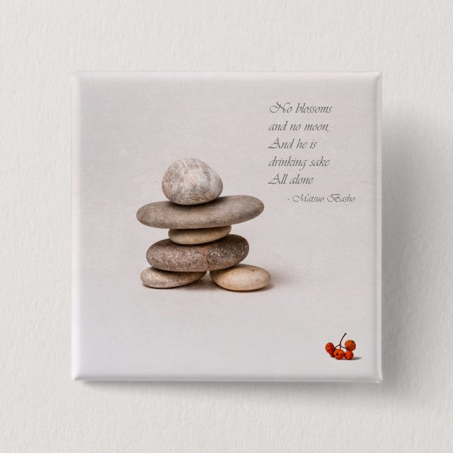 Samurai 15 Cm Square Badge (Front)