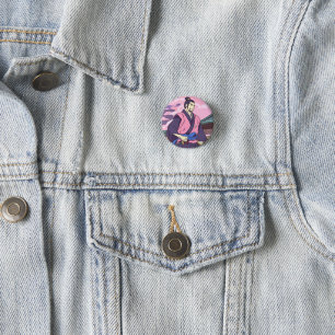samurai 3 cm round badge