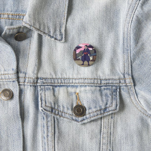 samurai 3 cm round badge