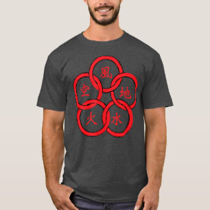 Samurai 5 Rings  Musashi Bushido Warrior  T-Shirt