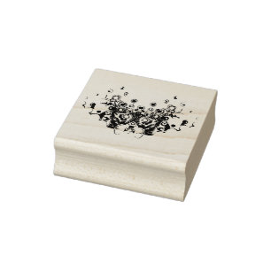 Samurai ancient demon mask v0 rubber stamp