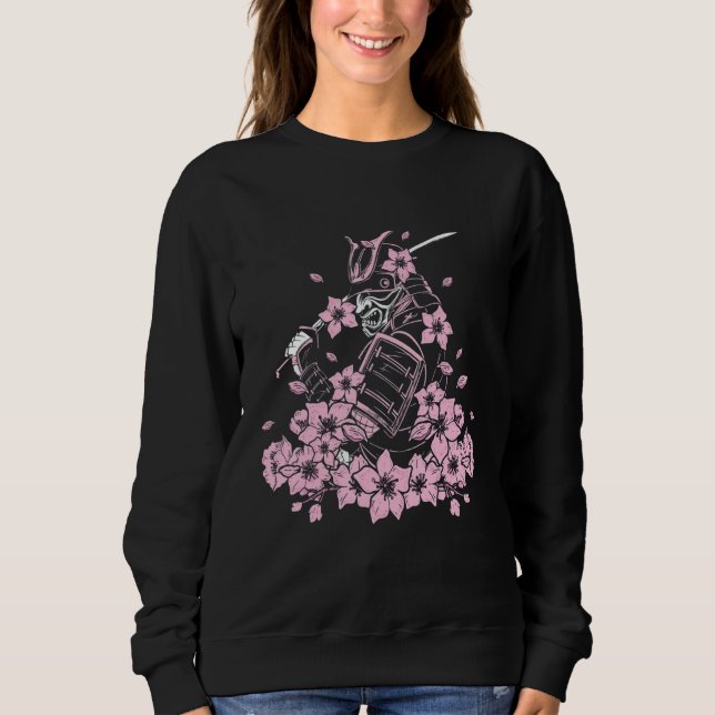 Samurai and japanese samurai with bushido and cher sweatshirt (Front)