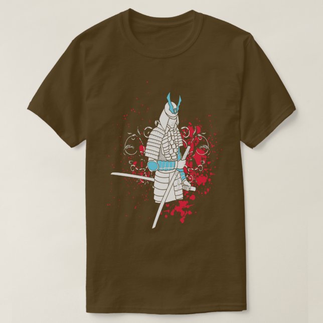Samurai Asian Illustration T-Shirt (Design Front)