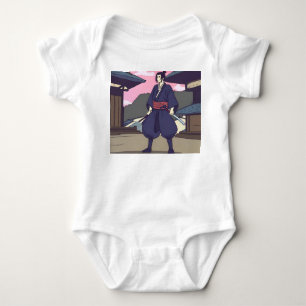 samurai baby bodysuit