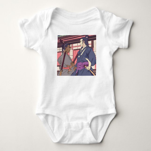 samurai baby bodysuit (Front)
