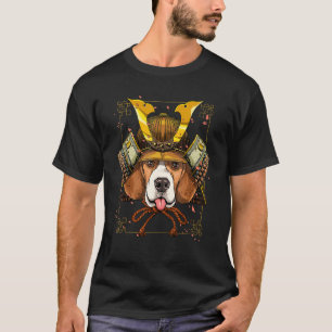 Samurai Beagle Dog Japanese Warrior Bushido Japane T-Shirt