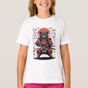 Samurai Bear  Kids Basic T-Shirt