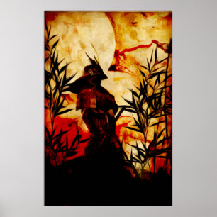 Samurai before battle poster