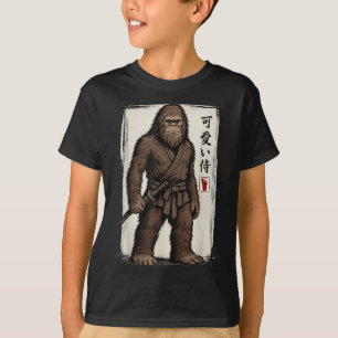 Samurai Bigfoot Japanese Art Anime Funny Men Women T-Shirt