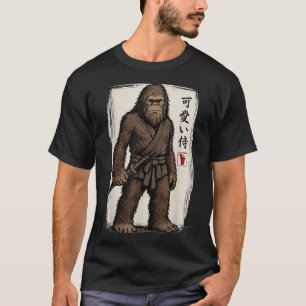 Samurai Bigfoot Japanese Art Anime Funny Men Women T-Shirt