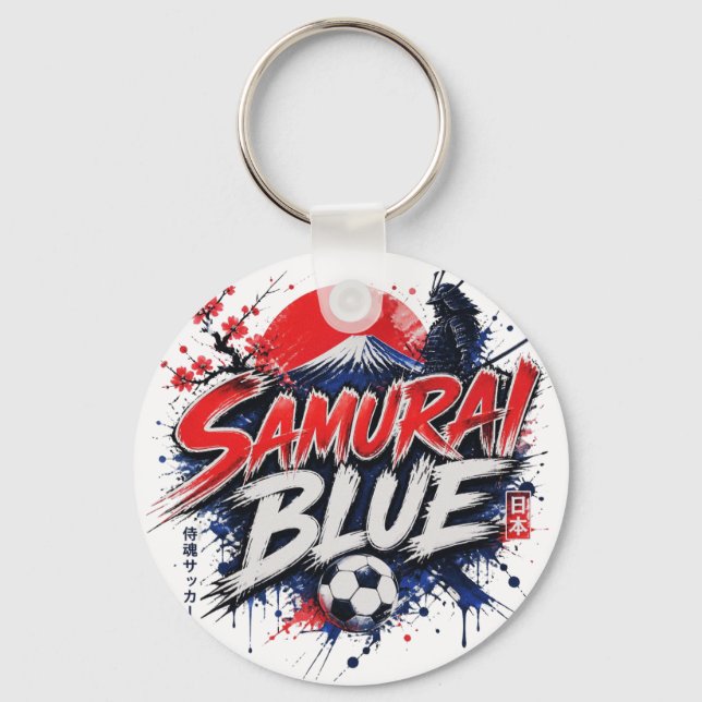 Samurai Blue - Japan national team nickname Key Ring (Front)